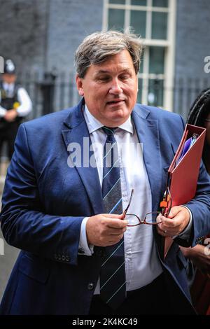 London, Großbritannien, 07.. September 2022. Kit Malthouse, MP, Staatssekretär für Bildung. Das neue Regierungskabinett unter Liz Truss trifft sich zum ersten Mal Stockfoto