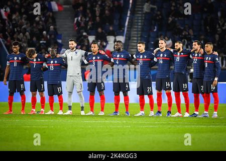 Französische Mannschaft während der FIFA Weltmeisterschaft 2022, Qualifikationsspiel der Gruppe D zwischen Frankreich und Kasachstan am 13. November 2021 im Stadion Parc des Princes in Paris, Frankreich - Foto Matthieu Mirville / DPPI Stockfoto