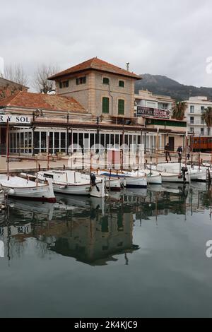 Port de Soller, Mallorca, Spanien Stockfoto