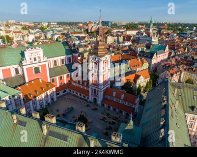 Luftaufnahme des modernen Bezirks von Poznan. Woiwodschaft Großpolen. Polen. Europa. Stockfoto