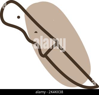 Campingmesser, Illustration, Vektor auf weißem Hintergrund. Stock Vektor