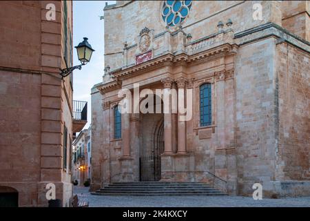 Die Kathedrale von Santa María de Ciutadella auf der Insel Menorca, Spanien Stockfoto