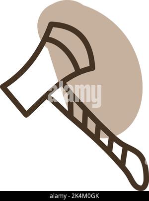 Campingpickel, Illustration, Vektor auf weißem Hintergrund. Stock Vektor