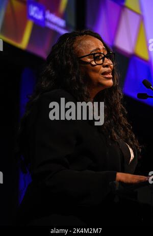 09/29/2022 New York, New York Michelle Singletary während der Gerald Loeb Awards 2022, die am Donnerstag, den 29. September 2022 in New York City, im Capitale abgehalten wurden. Foto von Jennifer Graylock-Alamy News Stockfoto