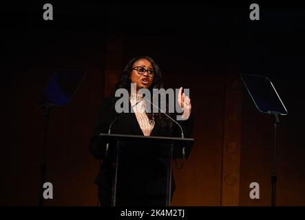 09/29/2022 New York, New York Michelle Singletary während der Gerald Loeb Awards 2022, die am Donnerstag, den 29. September 2022 in New York City, im Capitale abgehalten wurden. Foto von Jennifer Graylock-Alamy News Stockfoto