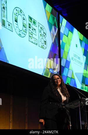 09/29/2022 New York, New York Michelle Singletary während der Gerald Loeb Awards 2022, die am Donnerstag, den 29. September 2022 in New York City, im Capitale abgehalten wurden. Foto von Jennifer Graylock-Alamy News Stockfoto