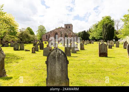 St. Lawrence's Church Appleby, Appleby Church, Kirche, Kirchen, St. Lawrence's Church, Appleby, Friedhof, Friedhof, Grabsteine, Grabsteine, Stockfoto