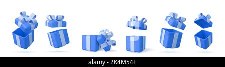 3D Geschenkbox. Stock Vektor