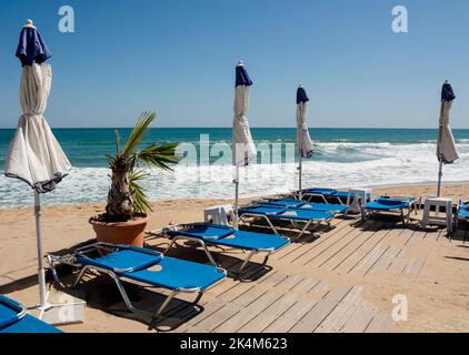 Strand in St. Constantine und Helena Resort, Bulgarien Stockfoto