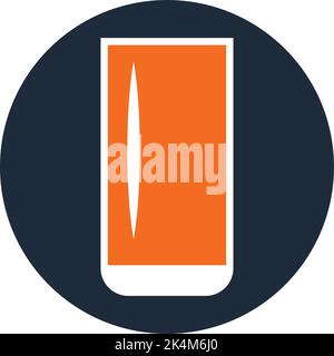 Orange Soda, Illustration, Vektor auf weißem Hintergrund. Stock Vektor