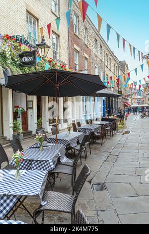 Typische Straßenszene in Cambridge, England Stockfoto