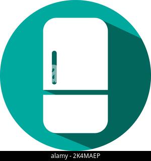 Hotelkühlschrank, Illustration, Vektor auf weißem Hintergrund. Stock Vektor