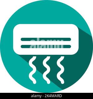 Klimaanlage, Illustration, Vektor auf weißem Hintergrund. Stock Vektor