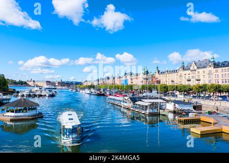 Strandvägen, Östermalm, Stockholm, Schweden Stockfoto