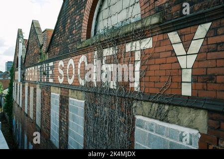 Eccles Manchester UK Okt 2022 Genossenschaft Alte Lagerhäuser Stockfoto