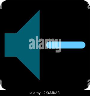 Telefonton aus, Illustration, Vektor auf weißem Hintergrund. Stock Vektor