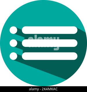 Mobile Wiedergabeliste, Illustration, Vektor auf weißem Hintergrund. Stock Vektor