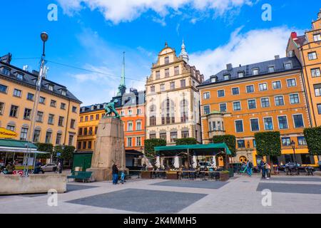 Mälartorget, Gamla Stan, Stockholm, Schweden Stockfoto