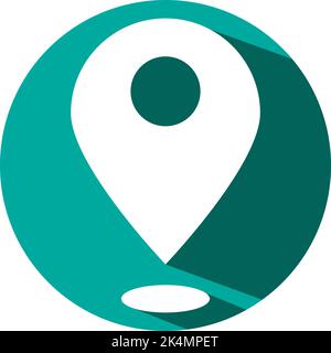 Online-Shopping-Standort, Illustration, Vektor auf weißem Hintergrund. Stock Vektor