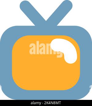 Reise-TV, Illustration, Vektor auf weißem Hintergrund. Stock Vektor