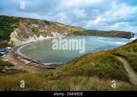 Lulworth Cove, West Lulworth, Jurassic Coast, Dorset, England, Großbritannien Stockfoto