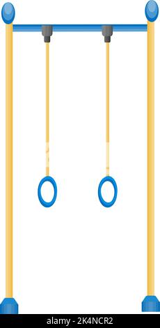 Gelbe Affenstangen, Illustration, Vektor auf weißem Hintergrund. Stock Vektor