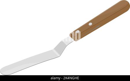 Kuchenspatel, Illustration, Vektor auf weißem Hintergrund. Stock Vektor