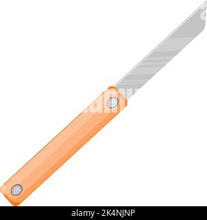 Papierschneider, Illustration, Vektor auf weißem Hintergrund. Stock Vektor