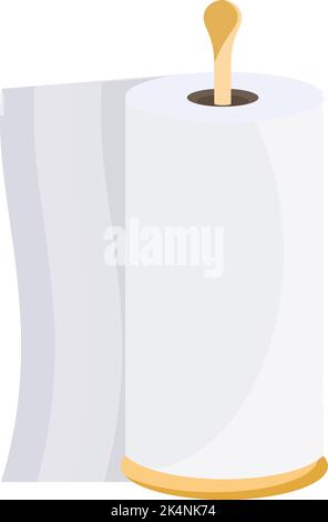 Weißes Papiertuch, Illustration, Vektor auf weißem Hintergrund. Stock Vektor