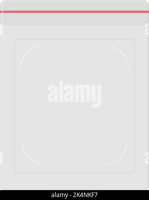 Nylontasche, Illustration, Vektor auf weißem Hintergrund. Stock Vektor