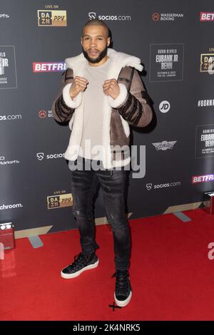 London, Großbritannien. 03. Oktober 2022. Chris Eubank Jr besucht seine Matchroom und Wasserman Fight Week Launch Party in Outernet, London. (Foto: Phil Lewis/SOPA Images/Sipa USA) Quelle: SIPA USA/Alamy Live News Stockfoto