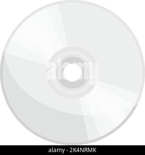 CD-Disc, Illustration, Vektor auf weißem Hintergrund. Stock Vektor