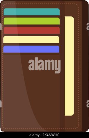 Kartenhalter, Illustration, Vektor auf weißem Hintergrund. Stock Vektor
