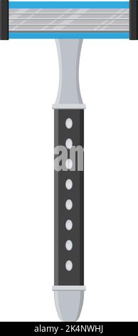 Rasiermesser, Illustration, Vektor auf weißem Hintergrund. Stock Vektor