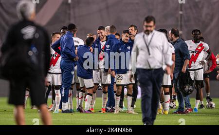 Madrid, Spanien. 03. Oktober 2022. 03. Oktober 2022; Stadium Vallecas, Madrid, Spanien; Men's La Liga Santander, Rayo Vallecano vs Elche 900/Cordon Pressequelle: CORDON PRESS/Alamy Live News Stockfoto