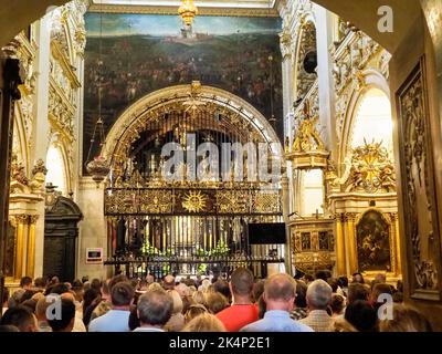 Czestochowa, Polen - 5. August 2018: Schrein der Schwarzen Madonna Stockfoto