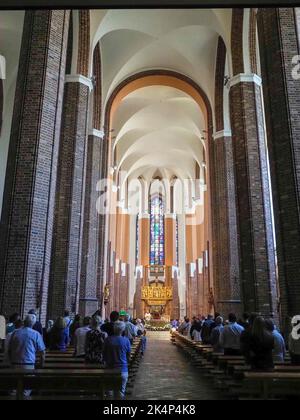 Stettin, Polen - 12. August 2018: Kathedrale des Hl. Jakobus Stockfoto