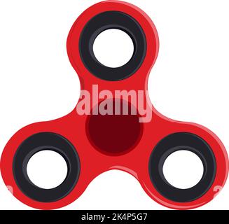 Fidget Spinner, Illustration, Vektor auf weißem Hintergrund. Stock Vektor