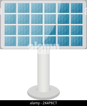 Blaues Solarpanel, Illustration, Vektor auf weißem Hintergrund. Stock Vektor