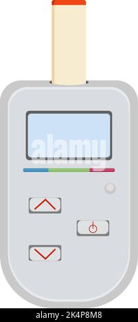 Zuckerpegelmaschine, Abbildung, Vektor auf weißem Hintergrund. Stock Vektor