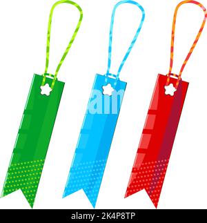 Bekleidungsanhänger, Illustration, Vektor auf weißem Hintergrund. Stock Vektor