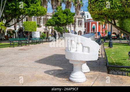 Plaza Grande, der Hauptplatz der Stadt Merida in Mexiko Stockfoto