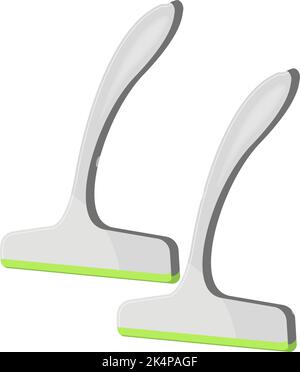 Glaswischer, Illustration, Vektor auf weißem Hintergrund. Stock Vektor