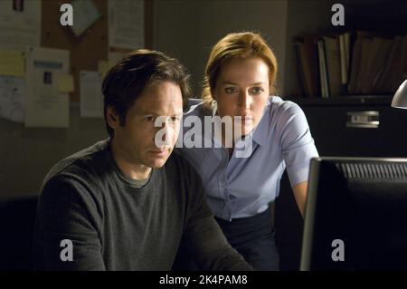 DAVID DUCHOVNY, Gillian Anderson, der X-Dateien: Ich möchte glauben, 2008 Stockfoto