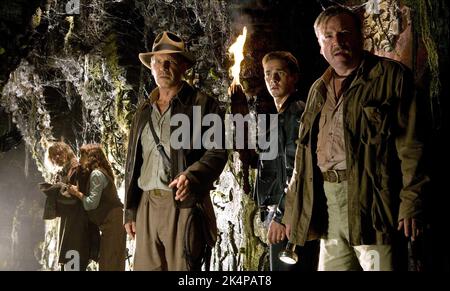 KAREN ALLEN, Harrison Ford, SHIA LABEOUF, Ray Winstone, INDIANA JONES UND DAS KÖNIGREICH DES KRISTALLSCHÄDELS, 2008 Stockfoto