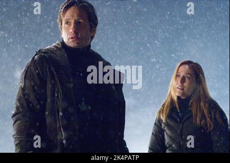 DAVID DUCHOVNY, Gillian Anderson, der X-Dateien: Ich möchte glauben, 2008 Stockfoto