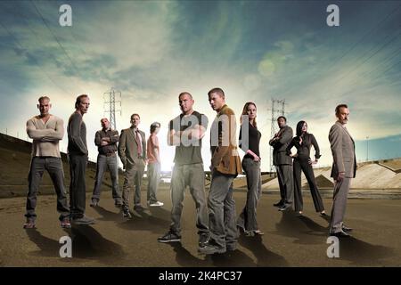 NOLASCO, FICHTNER, Williams, RAPAPORT, LIAO, PURCELL, Miller, CALLIES, Williams, O'KEEFE, KNEPPER, Prison Break: Season 4, 2008 Stockfoto