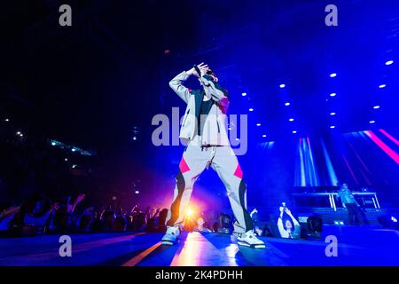 Mailand, Italien. 04. Oktober 2022. Gemitaiz & Madman tritt im Assago Forum (Mailand) auf. Kredit: Marco Arici/Alamy Live Nachrichten Stockfoto