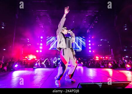 Mailand, Italien. 04. Oktober 2022. Gemitaiz & Madman tritt im Assago Forum (Mailand) auf. Kredit: Marco Arici/Alamy Live Nachrichten Stockfoto