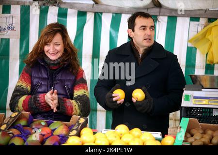 JULIE FERRIER, ALBERT DUPONTEL, PARIS, 2008 Stockfoto